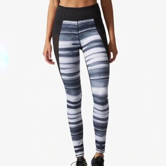 2/$30 Adidas Climalite Performer Compression Leggings Full Length High Waisted - Picture 4 of 12
